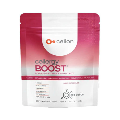 Celion Cellergy Boost - 25 Servings Antioxidant-Rich Drink for Cellular Energy & Protection - Delicious Fruit Flavor - 100g