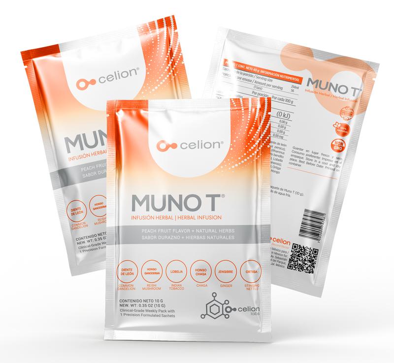 Celion 4 Muno T Natural Herbal Tea - 0.35 oz 100% Natural Detox Tea with 16 Natural Ingredients