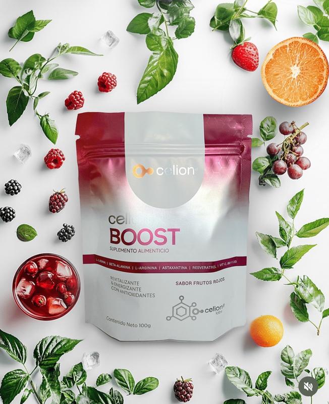 Celion Cellergy Boost - 25 Servings Antioxidant-Rich Drink for Cellular Energy & Protection - Delicious Fruit Flavor - 100g