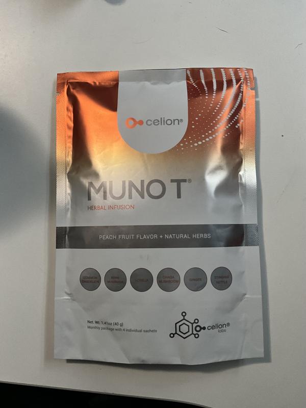 Celion 4 Muno T Natural Herbal Tea - 0.35 oz 100% Natural Detox Tea with 16 Natural Ingredients