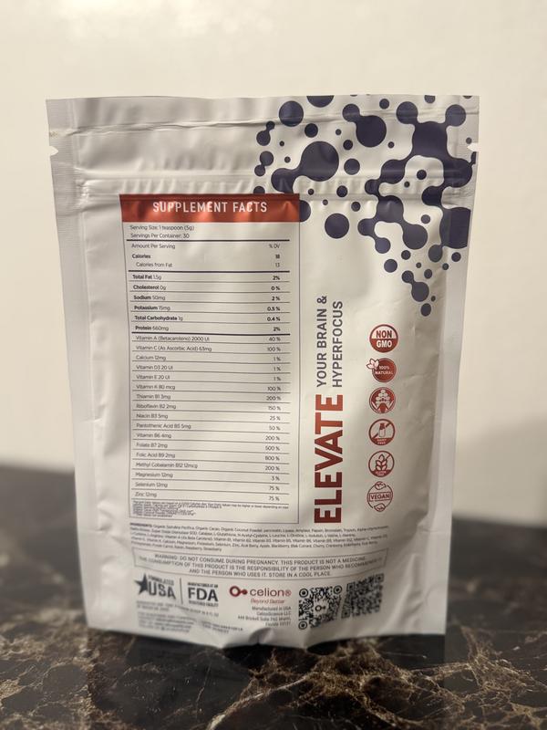 Celion Neuro Cell Elevate Your Brain & Hyper Focus - Cognitive Support Supplement for Enhanced Brain Function & Clarity